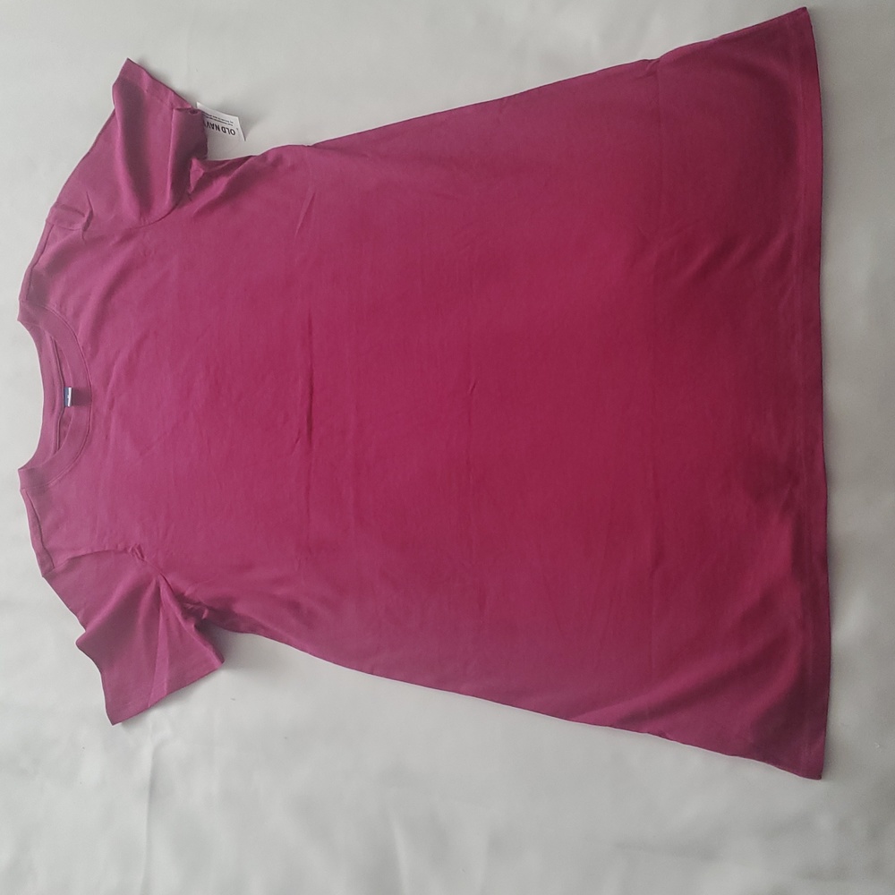 Old Navy: Crew-Neck Mini T-Shirt Dress, Berry Pink, XXL, NWT Sz M